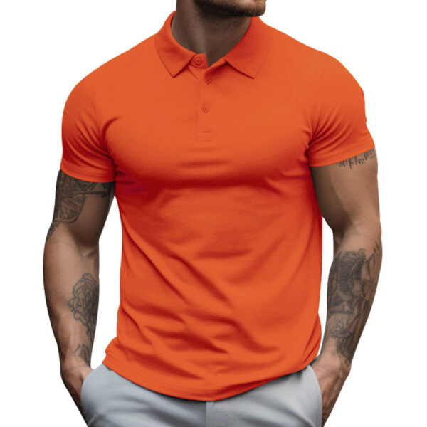Polo de hombre de manga corta slim fit en algodón - Imagen 20