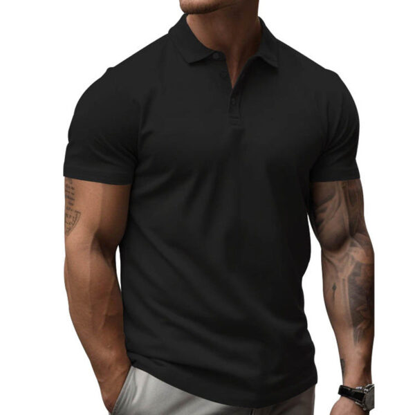 Polo de hombre de manga corta slim fit en algodón - Imagen 6