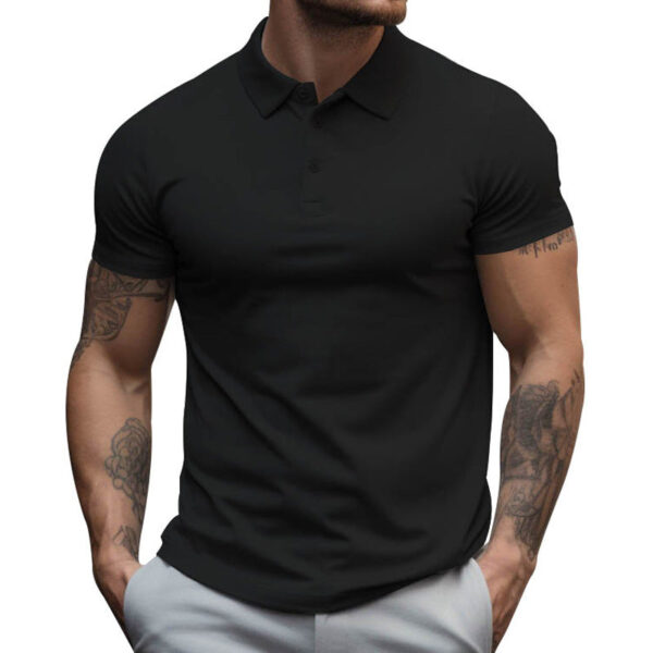 Polo de hombre de manga corta slim fit en algodón - Imagen 14