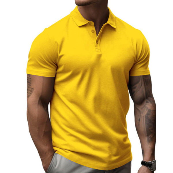 Polo de hombre de manga corta slim fit en algodón - Imagen 11