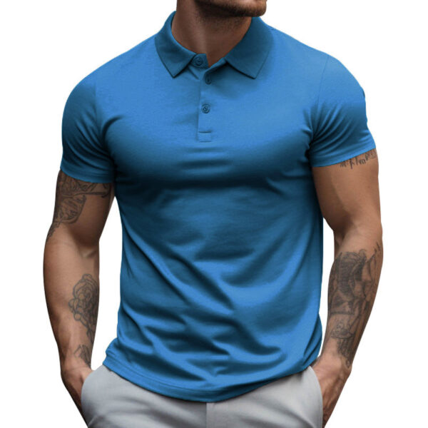 Polo de hombre de manga corta slim fit en algodón - Imagen 16