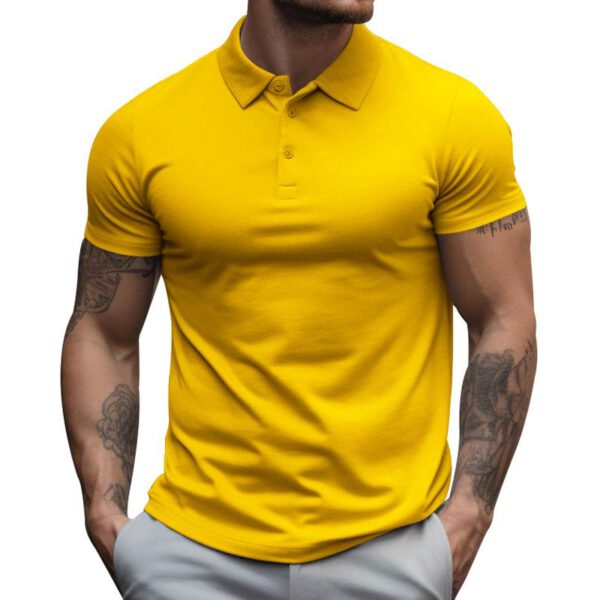 Polo de hombre de manga corta slim fit en algodón - Imagen 19