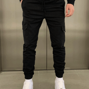 Maxime - Pantalones cortos tipo jogger con bolsillos, elegantes y prácticos
